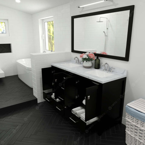 Image of Each Caroline Avenue vanity is handcrafted with a 2" solid wood birch frame built to last a lifetime.