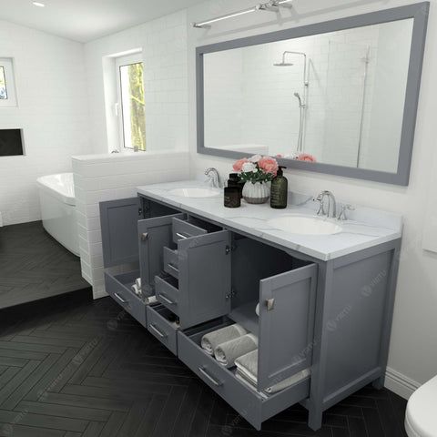 Image of Contemporary shaker style doors and clean lines make it a versatile addition to modern or transitional designs while offering bountiful storage as to not sacrifice functionality.