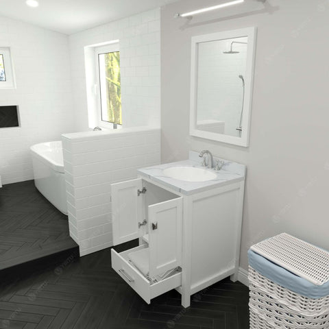 Image of Contemporary shaker style doors and clean lines make it a versatile addition to modern or transitional designs while offering bountiful storage as to not sacrifice functionality.