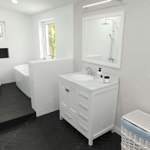 Image of Contemporary shaker style doors and clean lines make it a versatile addition to modern or transitional designs while offering bountiful storage as to not sacrifice functionality.