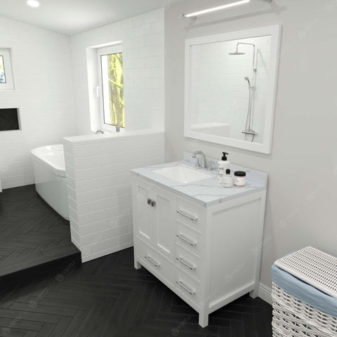 Image of Contemporary shaker style doors and clean lines make it a versatile addition to modern or transitional designs while offering bountiful storage as to not sacrifice functionality.