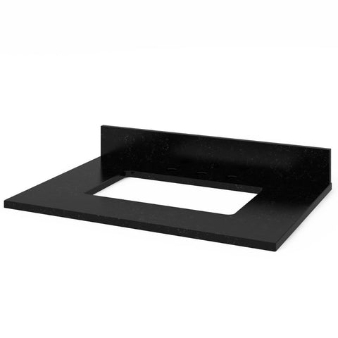 Image of Addington Contemporary Grey 30" Vanity with Black Granite Top | VKITADD30GRBGR