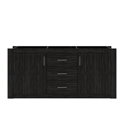 Image of Virtu USA Tavian 72" Double Cabinet in Midnight Oak