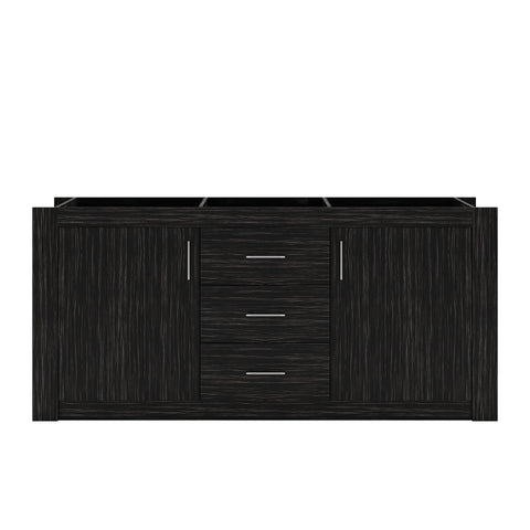 Image of Virtu USA Tavian 72" Double Cabinet in Midnight Oak