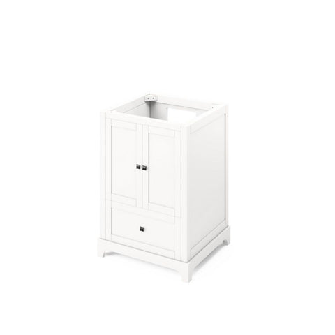 Image of The Addington vanity features full-sized bottom drawers with soft-close slides and expansive cabinets.