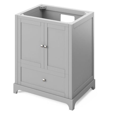 Image of Addington Contemporary Grey 30" Vanity with Carrara Marble Top | VKITADD30GRWCR