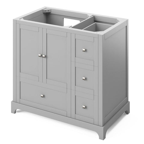 Image of Choice of tops ensures unique look Durable & sealed MDF Construction with full-extension soft-close slides and hinges Three additional offset drawers for more storage Square knobs included