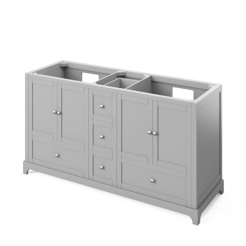 Image of Durable & sealed MDF Construction with full-extension soft-close slides and hinges Three additional drawers in the center for more storage Square knobs included