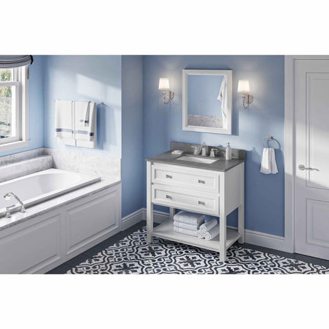 Image of Sleek square legs, an open bottom shelf, and the classic Shaker design create a perfect blend of style and function.