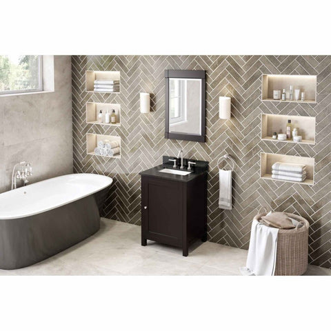 Image of The hardwood Astoria vanity features clean lines and a stepped door profile for a modern look.