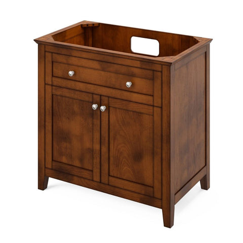 Image of Chatham Transitional Chocolate 36" Vanity with Black Granite Top | VKITCHA36CHBGR