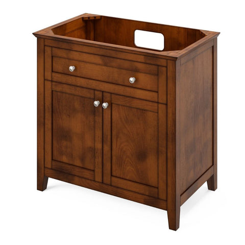 Image of Chatham Transitional Chocolate 36" Vanity with Steel Grey Cultured Marble Top | VKITCHA36CHSGR