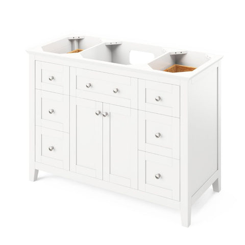 Image of Maximum storage with hardwood custom tipout tray, multiple dovetail drawers, and adjustable shelf Round knobs included Full-extension concealed soft-close undermount slides and hinges