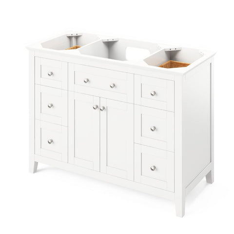 Image of Maximum storage with hardwood custom tipout tray, multiple dovetail drawers, and adjustable shelf Round knobs included Full-extension concealed soft-close undermount slides and hinges