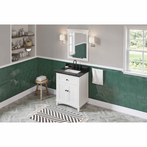 Image of Savino provides a fresh twist on the classic Shaker style and includes innovative features to enhance the beauty of this vanity.