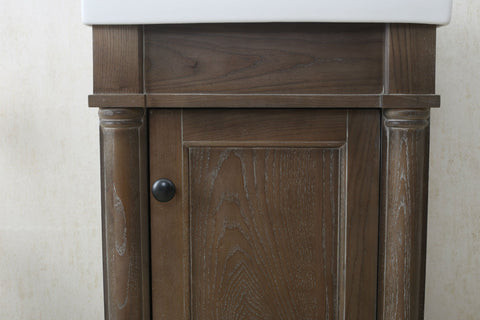 Image of 18" WEATHERED GRAY SINK VANITY, NO FAUCET WLF7021-18