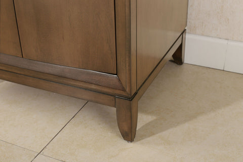 Image of 24" ANTIQUE COFFEE SINK VANITY WITH CERAMIC TOP, NO FAUCET WLF7030-24