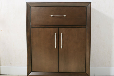 Image of 24" ANTIQUE COFFEE SINK VANITY WITH CERAMIC TOP, NO FAUCET WLF7030-24