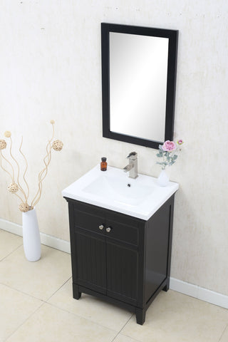 Image of 24" ESPRESSO SINK VANITY, NO FAUCET WLF7016-E