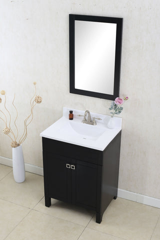 Image of 24" ESPRESSO SINK VANITY, NO FAUCET WLF7020-E