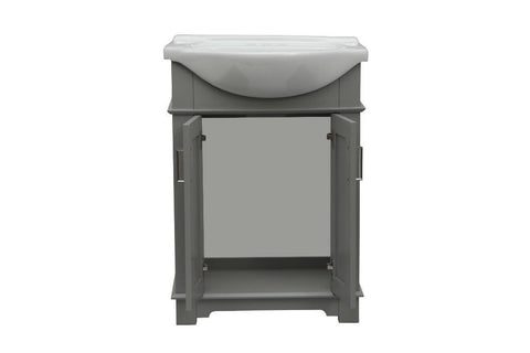 Image of 24" GRAY SINK VANITY, NO FAUCET WLF6042-G