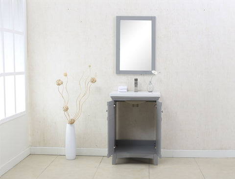 Image of 24" GRAY SINK VANITY, NO FAUCET WLF7016-G
