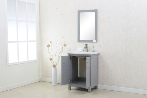 Image of 24" GRAY SINK VANITY, NO FAUCET WLF7016-G