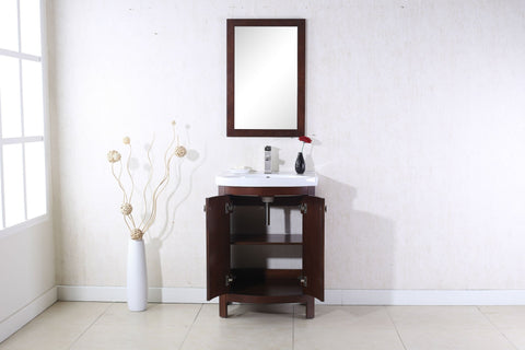 Image of 24" ROYAL WALNUT SINK VANITY, NO FAUCET WLF7022