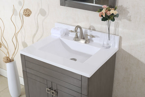 Image of 24" SILVER GRAY SINK VANITY, NO FAUCET WLF7020-SG