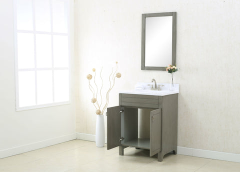 Image of 24" SILVER GRAY SINK VANITY, NO FAUCET WLF7020-SG