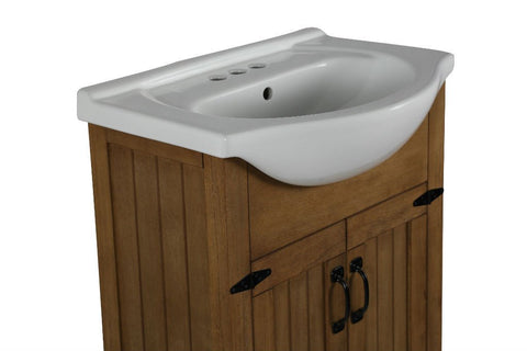 Image of 24" WEATHERED BROWN SINK VANITY, NO FAUCET WLF6043