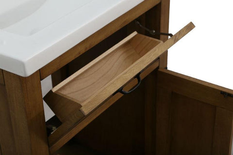 Image of 24" WEATHERED BROWN SINK VANITY, NO FAUCET WLF6044-24