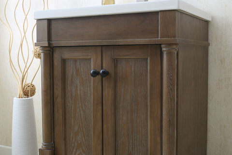 Image of 24" WEATHERED GRAY SINK VANITY, NO FAUCET WLF7021-24