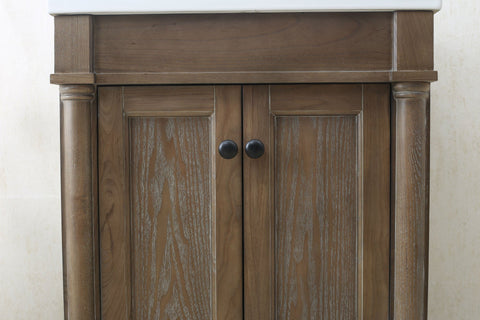 Image of 24" WEATHERED GRAY SINK VANITY, NO FAUCET WLF7021-24