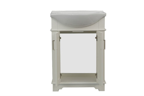 Image of 24" WHITE SINK VANITY, NO FAUCET WLF6042-W