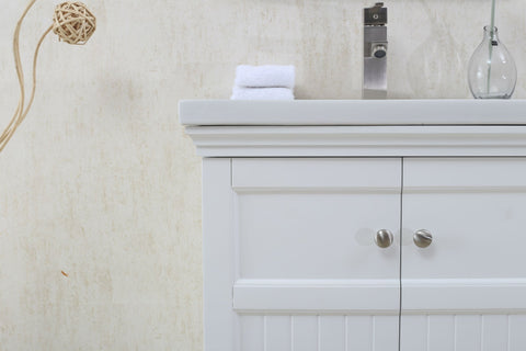 Image of 24" WHITE SINK VANITY, NO FAUCET WLF7016-W