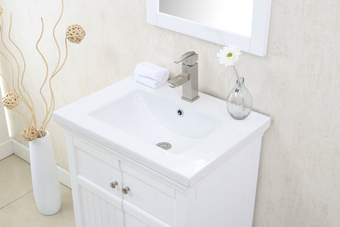 Image of 24" WHITE SINK VANITY, NO FAUCET WLF7016-W