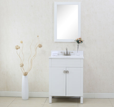 Image of 24" WHITE SINK VANITY, NO FAUCET WLF7020-W