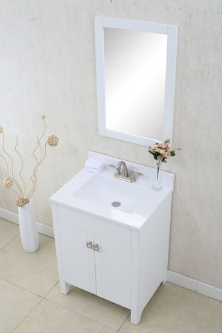 Image of 24" WHITE SINK VANITY, NO FAUCET WLF7020-W