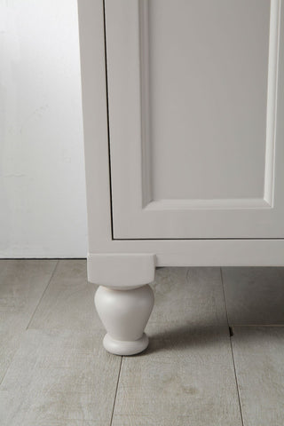 Image of 24" WOOD SINK VANITY WITH CERAMIC TOP-NO FAUCET IN WARM GREY WH7524-WG