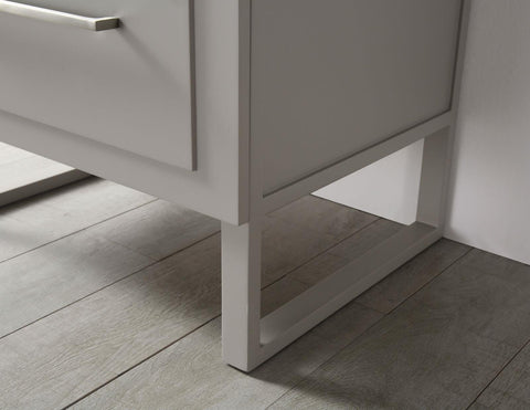 Image of 24" WOOD SINK VANITY WITH CERAMIC TOP-NO FAUCET IN WARM GREY WH7824-WG