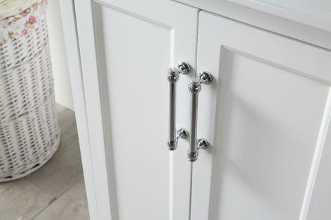 Image of 24" WOOD SINK VANITY WITH CERAMIC TOP-NO FAUCET IN WHITE WH7524-W