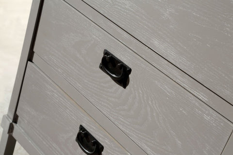 Image of 30" GRAY COLOR SOLID WOOD SINK VANITY WITH MARBLE TOP-NO FAUCET WH6030-GR