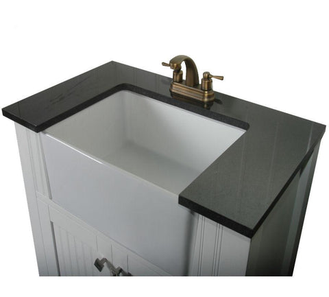Image of 30" WHITE SINK VANITY WITHOUT FAUCET WLF6022-W