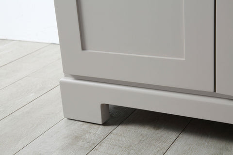 Image of 30" WOOD SINK VANITY WITH QUARTZ OP-NO FAUCET IN WARM GREY WH7630-WG