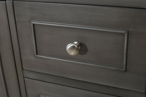 Image of 36" SILVER GRAY SINK VANITY CABINET MATCH WITH WLF6036-37 TOP, NO FAUCET WLF7034-36