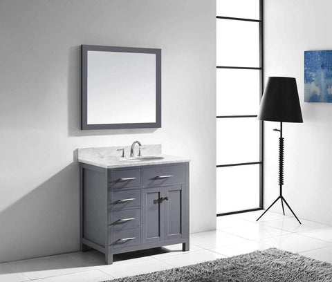 Image of 36" Single Bathroom Vanity MS-2136L-WMRO-CG