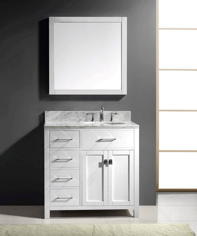 Image of 36" Single Bathroom Vanity MS-2136L-WMRO-CG