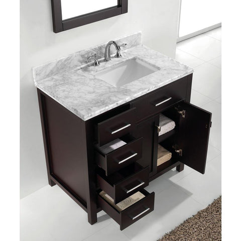 Image of 36" Single Bathroom Vanity MS-2136L-WMRO-CG