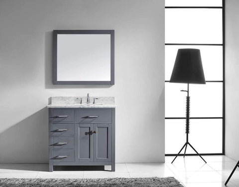 Image of 36" Single Bathroom Vanity MS-2136L-WMRO-CG